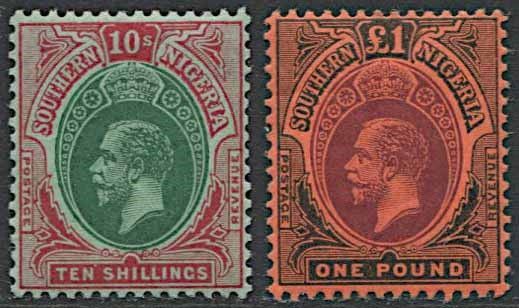1912, Southern Nigeria, George V.  - Asta Filatelia e Storia Postale - Cambi Casa d'Aste