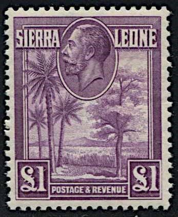 1932, Sierra Leone, George V.