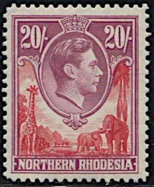1938, Northern Rhodesia, George VI.  - Asta Filatelia e Storia Postale - Cambi Casa d'Aste