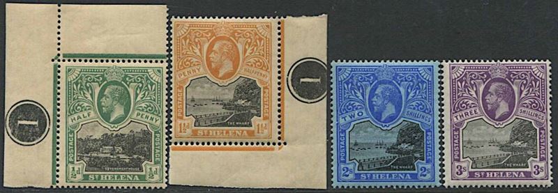 1912/1916, St. Helena, George V.  - Asta Filatelia e Storia Postale - Cambi Casa d'Aste