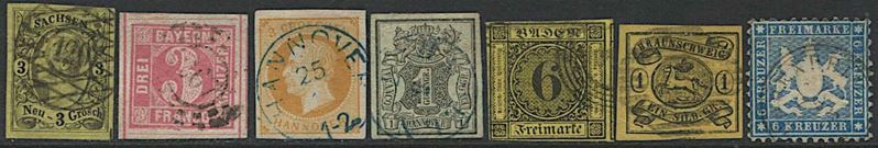 1849/1867, Antichi Stati Tedeschi.  - Asta Filatelia e Storia Postale - Cambi Casa d'Aste