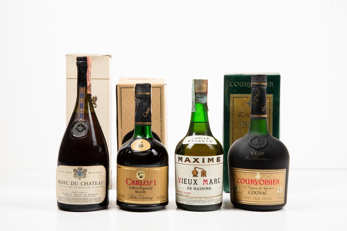 Domaine Du Chateau De Meursault, Marc Du Chateaupedro Domecq, Brandy Carlos i Solera Especialmaxi...