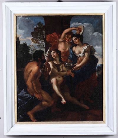 Scuola del XVII Secolo Ercole e Onfale
