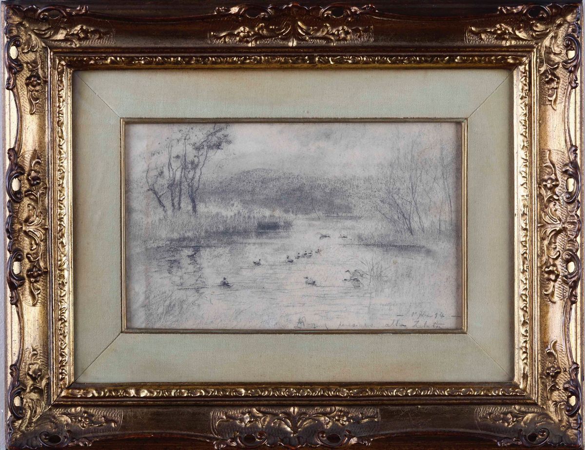 Pompeo Mariani - Paesaggio con Fiume