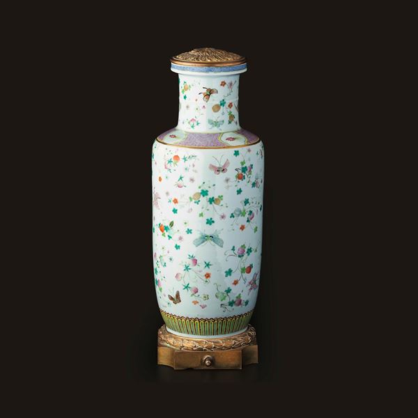 A Famille Rose porcelain vase, China
