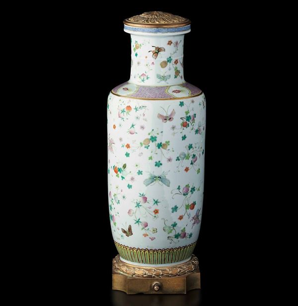A Famille Rose porcelain vase, China