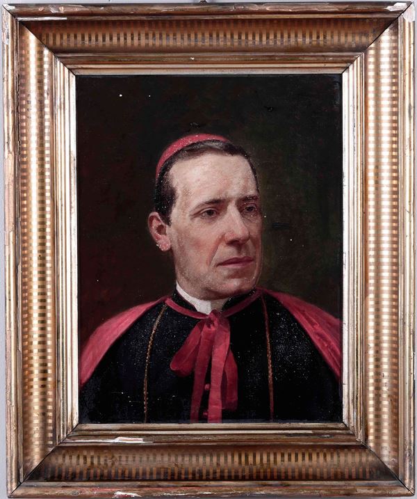 Pittore del XIX-XX secolo Ritratto del Cardinale principe Albani