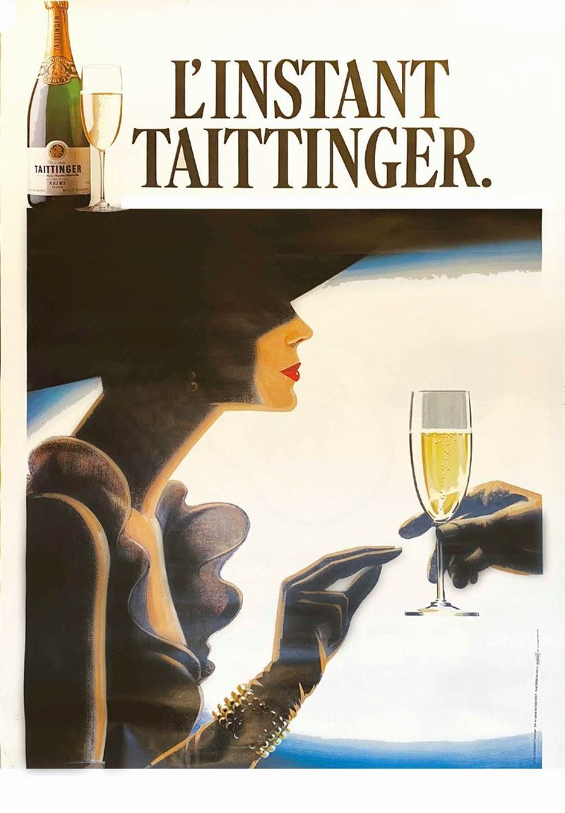 A.Reckziegel : L’Instant Taittinger  - Auction Vintage Posters - Cambi Casa d'Aste
