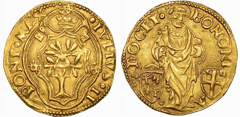 STATO PONTIFICIO. GIULIO II, 1503-1513. Ducato s.d. Bologna.  - Auction Numismatics - Cambi Casa d'Aste
