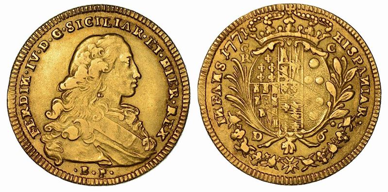 NAPOLI. FERDINANDO IV DI BORBONE, 1759-1799. 6 Ducati 1771.  - Auction Numismatics - Cambi Casa d'Aste