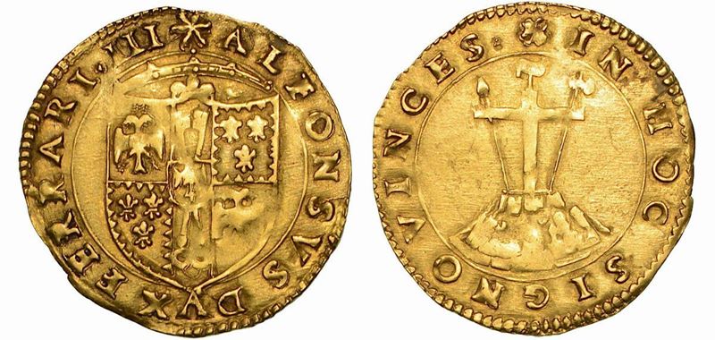 FERRARA. ALFONSO I D'ESTE, 1505-1534. Scudo.  - Auction Numismatics - Cambi Casa d'Aste