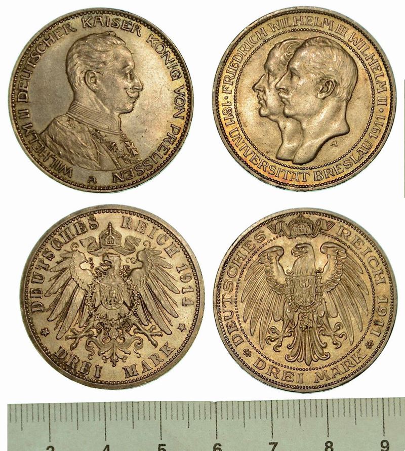 GERMANIA - PRUSSIA. Lotto di due monete.  - Auction Numismatics - Cambi Casa d'Aste