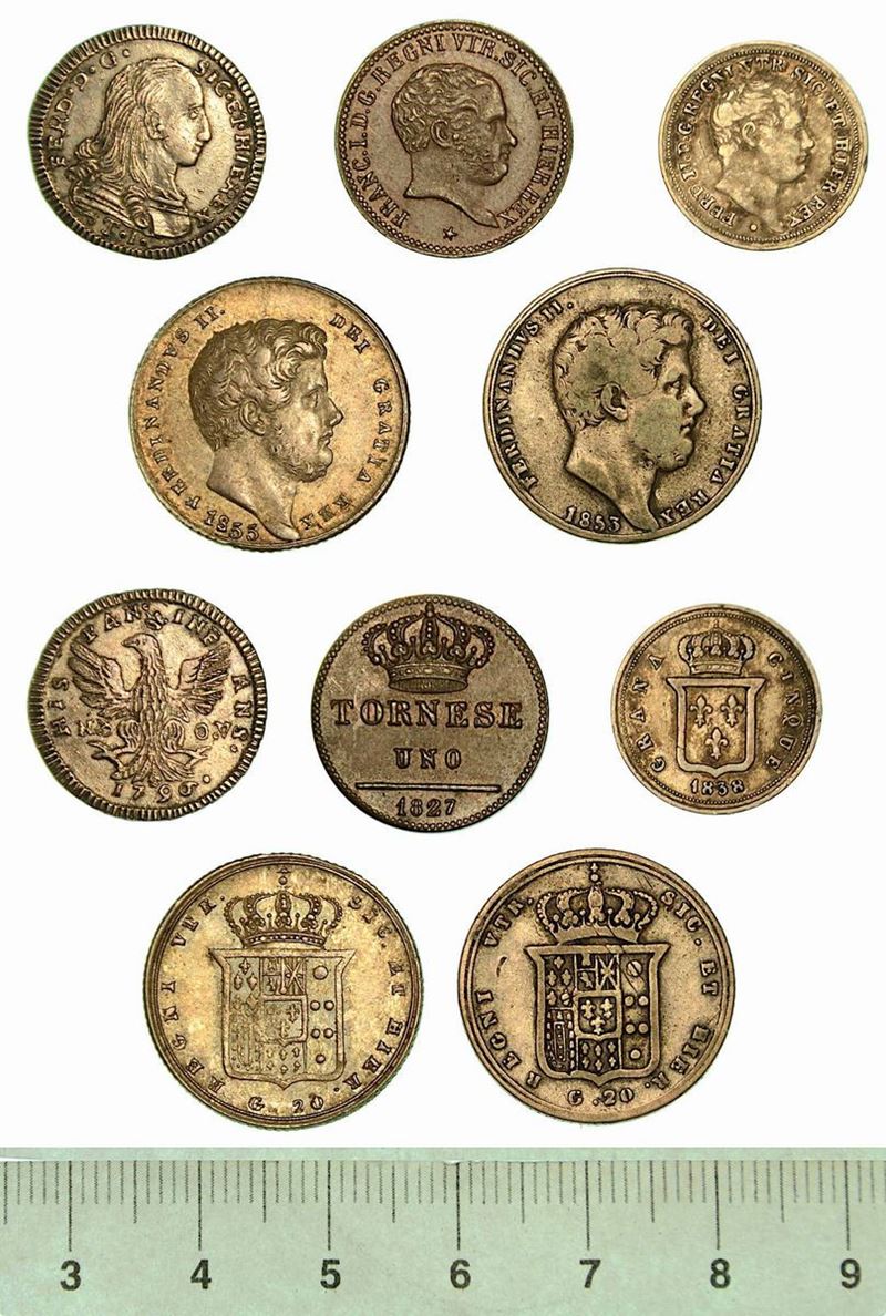 NAPOLI E PALERMO. Lotto di cinque monete.  - Auction Numismatics - Cambi Casa d'Aste
