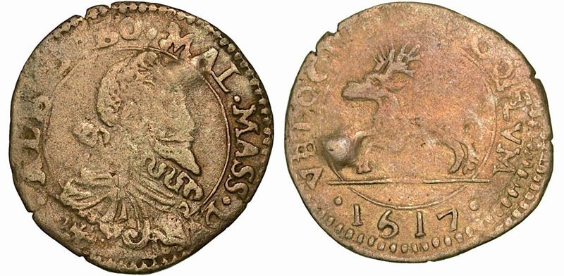 MASSA DI LUNIGIANA. ALBERICO I CYBO MALASPINA, 1559-1623. Cervia 1617.  - Auction Numismatics - Cambi Casa d'Aste