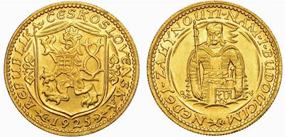 Cecoslovacchia. Republik, 1918-1938. Dukat 1925.