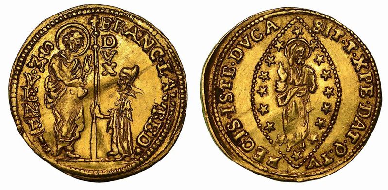 VENEZIA. FRANCESCO LOREDAN, 1752-1762. Zecchino.  - Auction Numismatics - Cambi Casa d'Aste