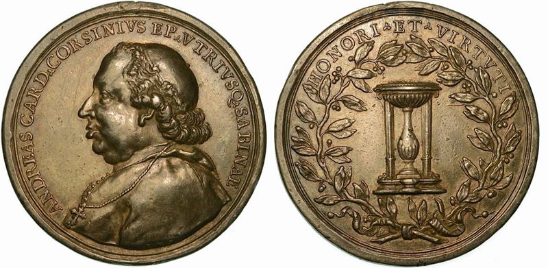 STATO PONTIFICIO. CARDINALE ANDREA CORSINI, 1759-1795. Medaglia in argento s.d.  - Auction Numismatics - Cambi Casa d'Aste