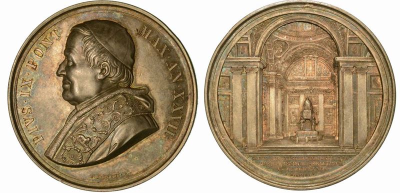 VATICANO. PIO IX, 1846-1878. Medaglia in argento 1871 A. XXVII.  - Auction Numismatics - Cambi Casa d'Aste