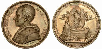 Stato Pontifico. Leone XIII, 1878-1903. Medaglia in Argento 1898 A. XXI.
