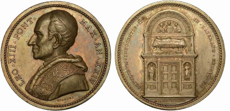 VATICANO. LEONE XIII, 1878-1903. Medaglia in argento A. XXIV.  - Auction Numismatics - Cambi Casa d'Aste