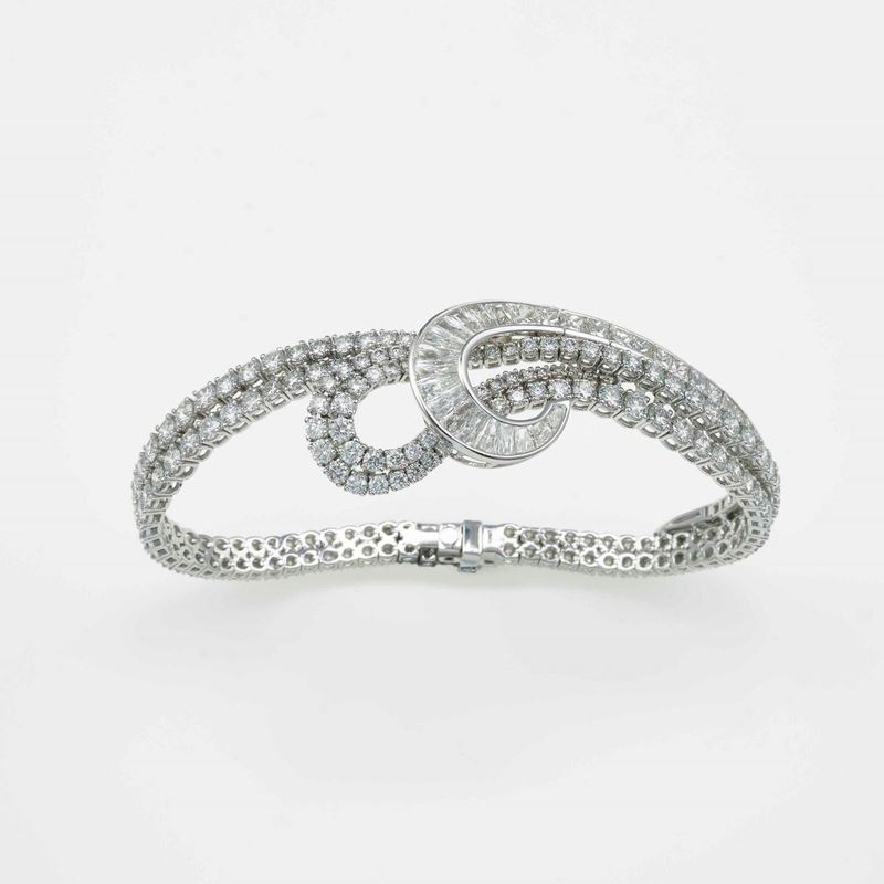 Diamond and gold bracelet  - Auction Contemporary Jewels - Cambi Casa d'Aste