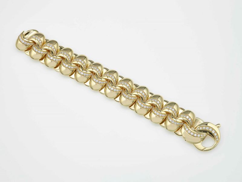 Diamond and gold bracelet  - Auction Contemporary Jewels - An Italian brand story - Cambi Casa d'Aste