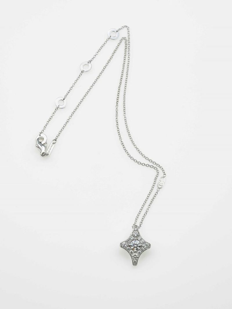 Diamond and gold pendent necklace  - Auction Contemporary Jewels - An Italian brand story - Cambi Casa d'Aste