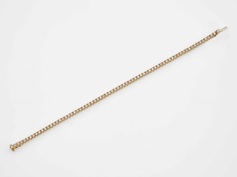 Diamond line bracelet  - Auction Contemporary Jewels - Cambi Casa d'Aste