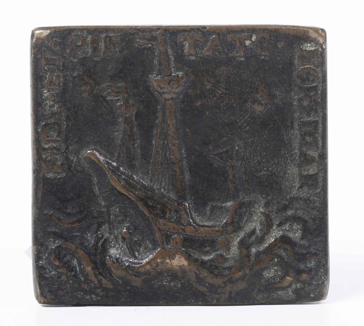 Medaglia con Ritratto di Beatrice Roverella. Bronzo Fuso e Cesellato. Medaglista Rinascimentale I...