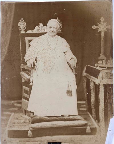 Anonimo, Ritratto di Pio IX, carta, 567 x 450 mm, 1870 ca.