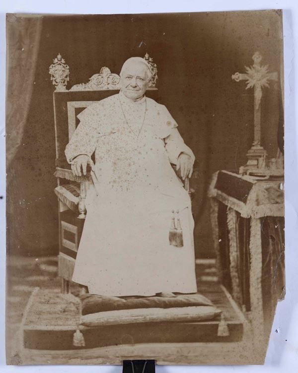 Grande foto, 1870 circa Pio IX