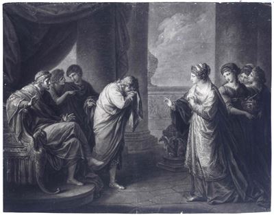 Angelika Kauffmann, Scena mitologica, incisione su carta
