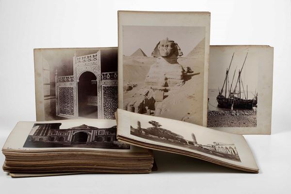 Fotografie all'albumina (1880-1900) Viaggi in Egitto e India