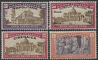 1924, Colonie Italiane, "anno Santo".