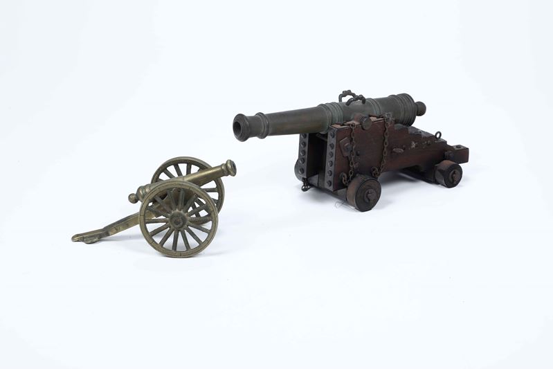 Due modelli di cannone  - Auction Antique April | Cambi Time - Cambi Casa d'Aste