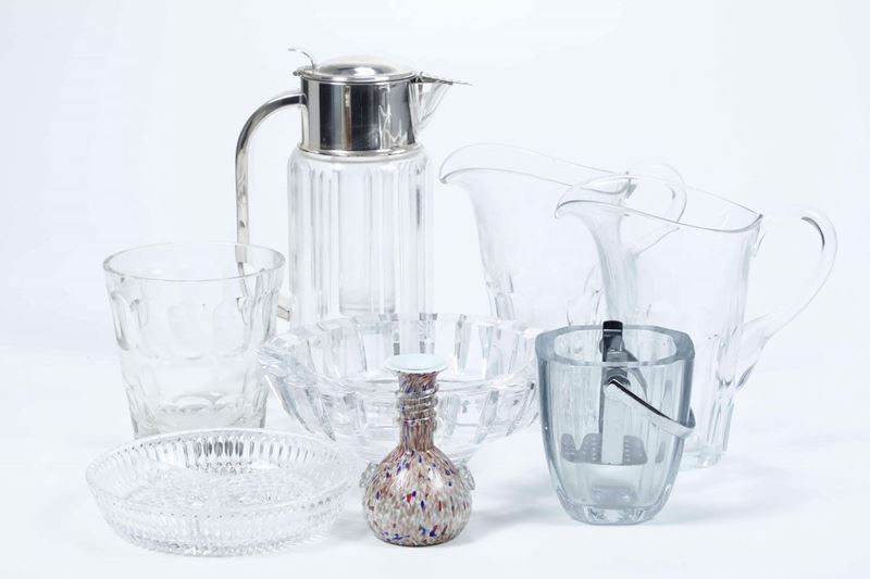 Lotto di brocche, vasi e altri oggetti in vetro soffiato e cristallo molato  - Auction Antique April | Cambi Time - Cambi Casa d'Aste