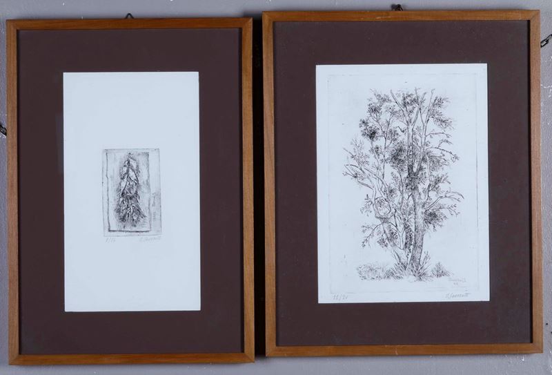 Due incisioni di Oscar Saccorotti  - Asta Antiquariato Aprile | Cambi Time - Cambi Casa d'Aste