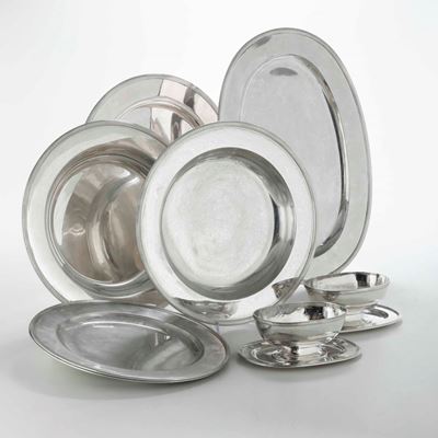 Servizio in Argento. Argenteria Milanese del XX Secolo. Argentiere Ilario Pradella per Gioielleri...
