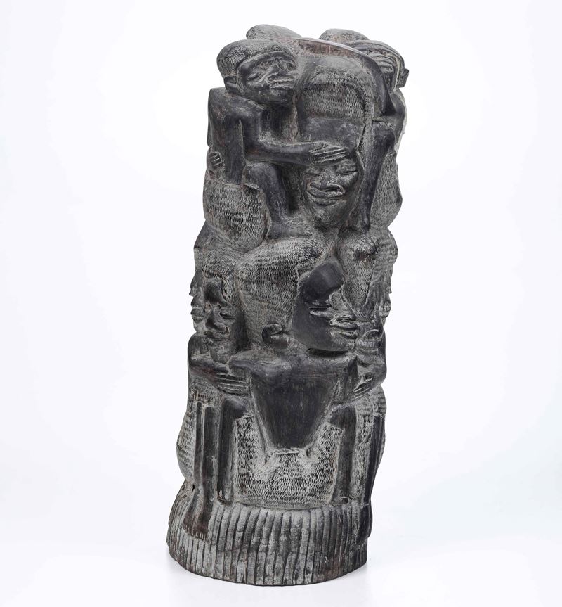 Gruppo in legno africano  - Auction Antique February - Cambi Casa d'Aste