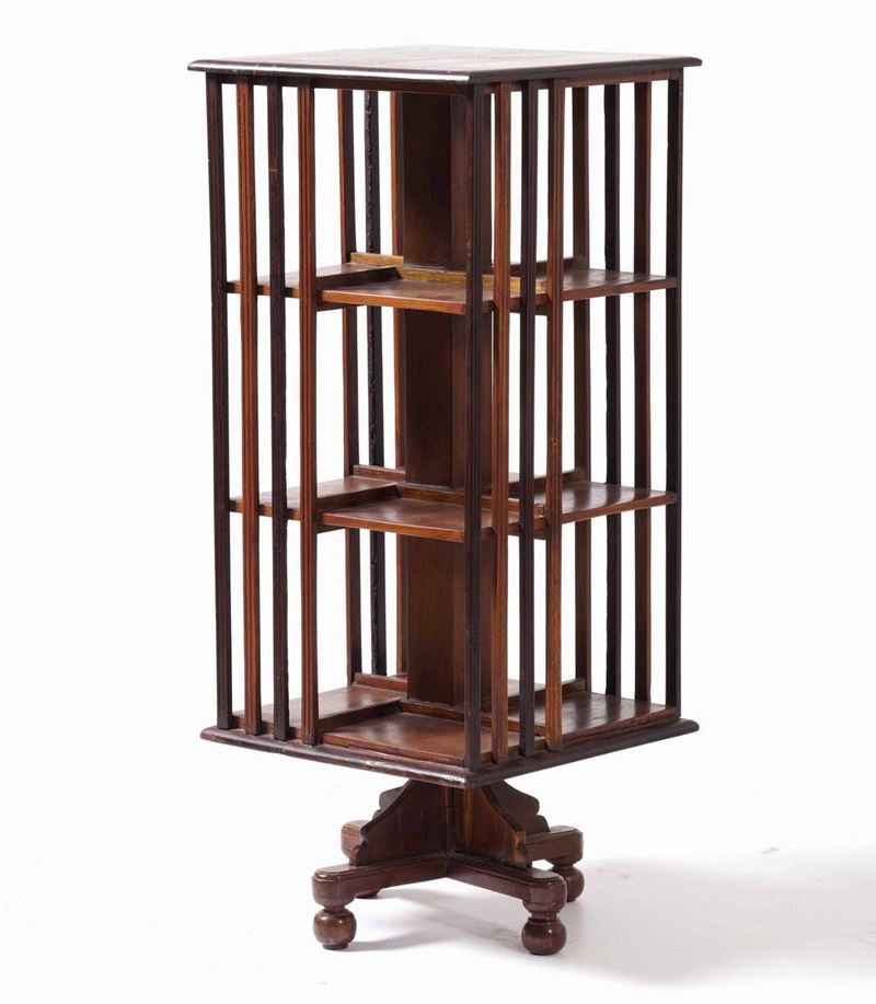 Libreria girevole in legno. XIX-XX secolo  - Auction Antique April | Cambi Time - Cambi Casa d'Aste