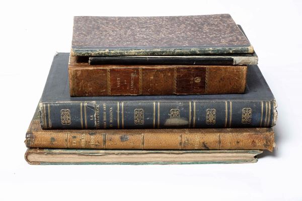 Sei volumi di grande formato dei secoli XVIII-XIX-XX