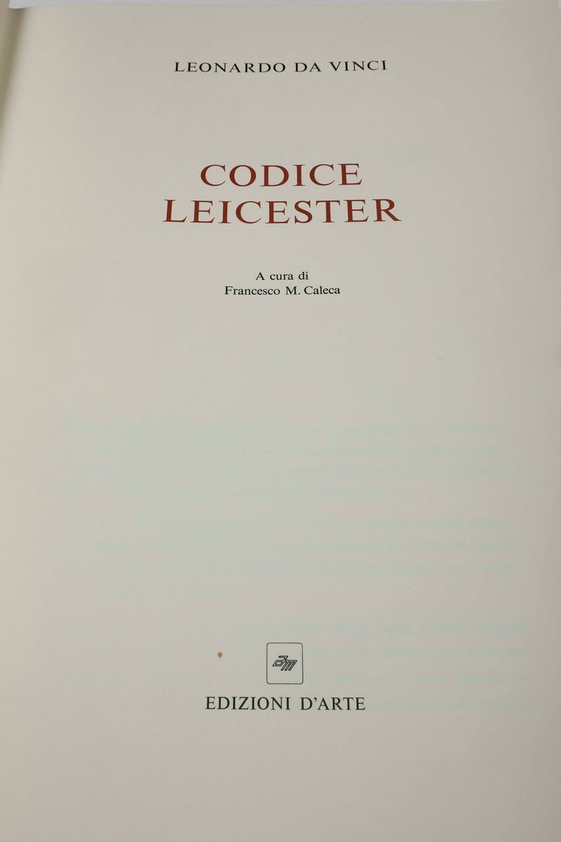 Leonardo da Vinci - Codice Atlantico, Tre Volumi. Edizioni D'arte, 1981.