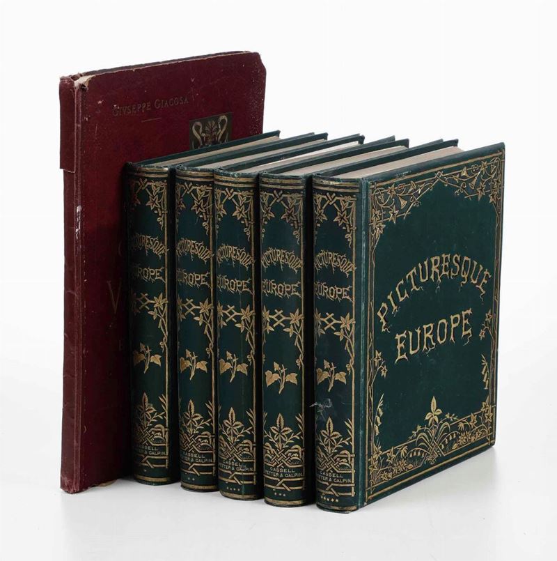 Giuseppe Giacosa : Castelli Valdostani e canavesani, Torino, Roux Frassati, 1898.  - Auction Old and Rare Books. Envravings - Cambi Casa d'Aste