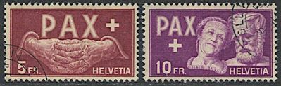 1945, Svizzera, “pax”.