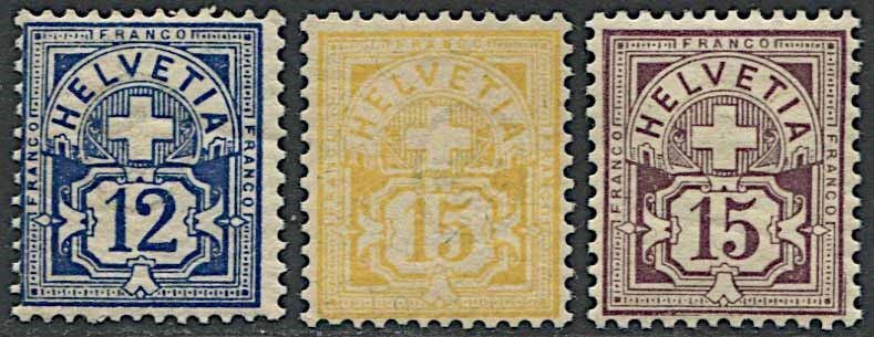 1882/1899, Svizzera, soggetti vari.  - Asta Filatelia e Storia Postale - Cambi Casa d'Aste
