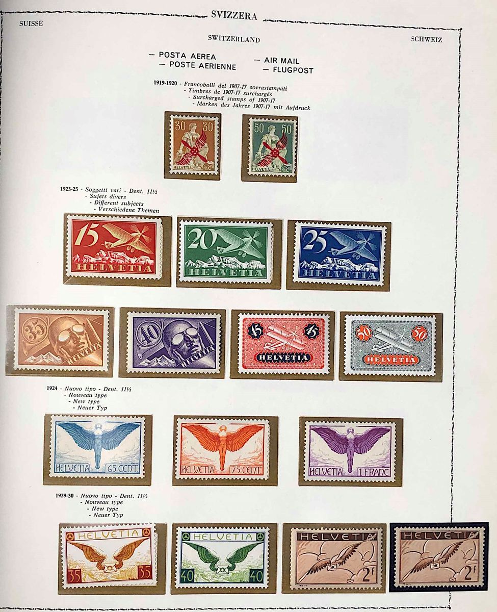 1854/1979, Svizzera, Avanzata Collezione Nuova dal 1909.