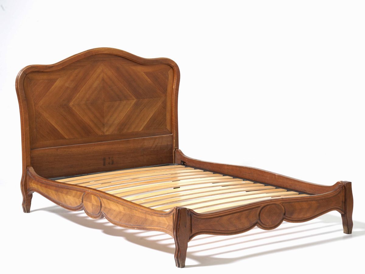 Letto alla Francese in Ciliegio, XIX-XX Secolo