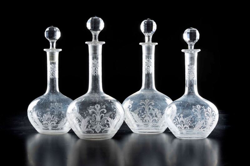 Otto bottiglie Prima metà del XX secolo  - Asta Arredo per la tavola | Cambi Time - I - Cambi Casa d'Aste