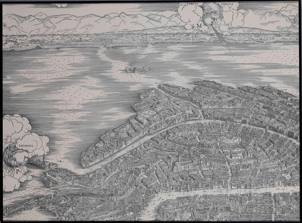 Veduta di Venezia, Riproduzione da Jacopo De’ Barbari in Scala uno Ad Uno. XX Secolo