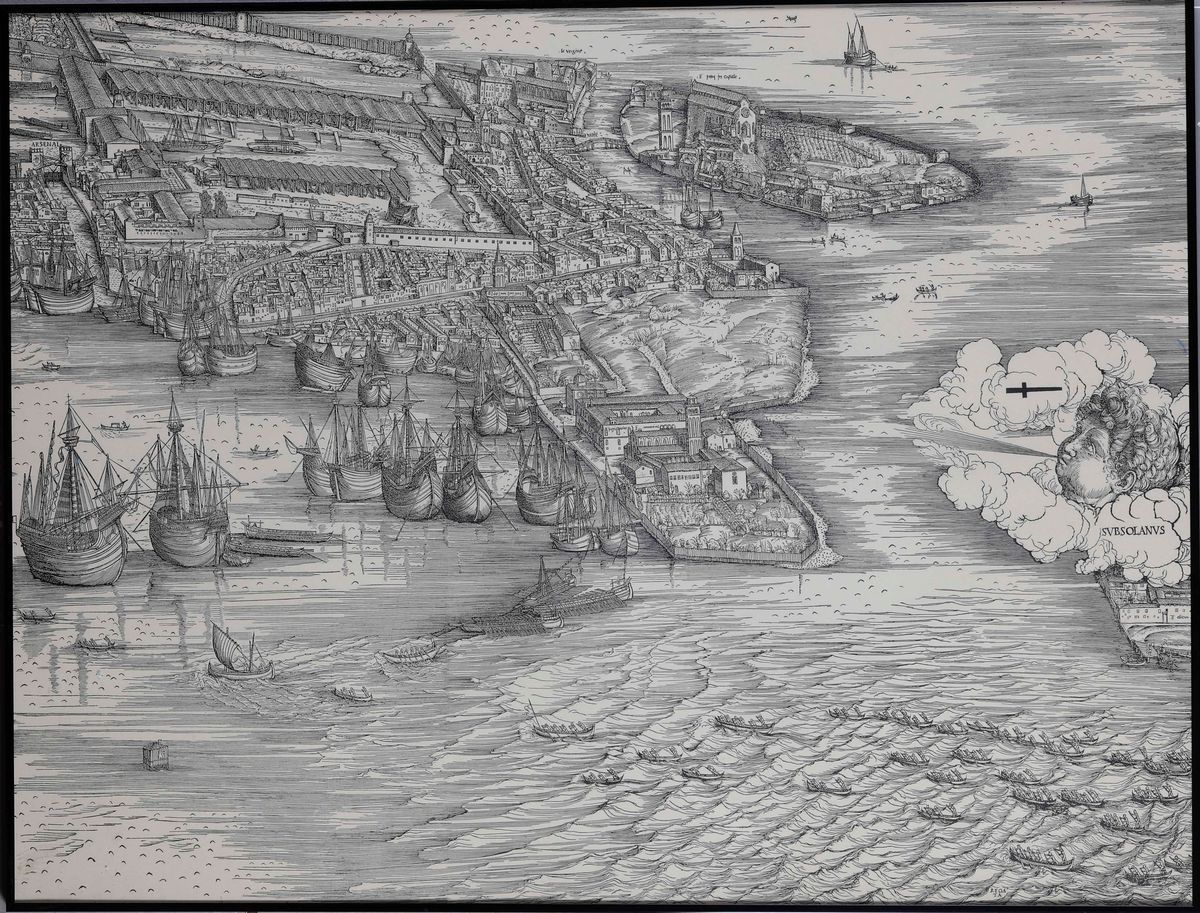 Veduta di Venezia, Riproduzione da Jacopo De’ Barbari in Scala uno Ad Uno. XX Secolo